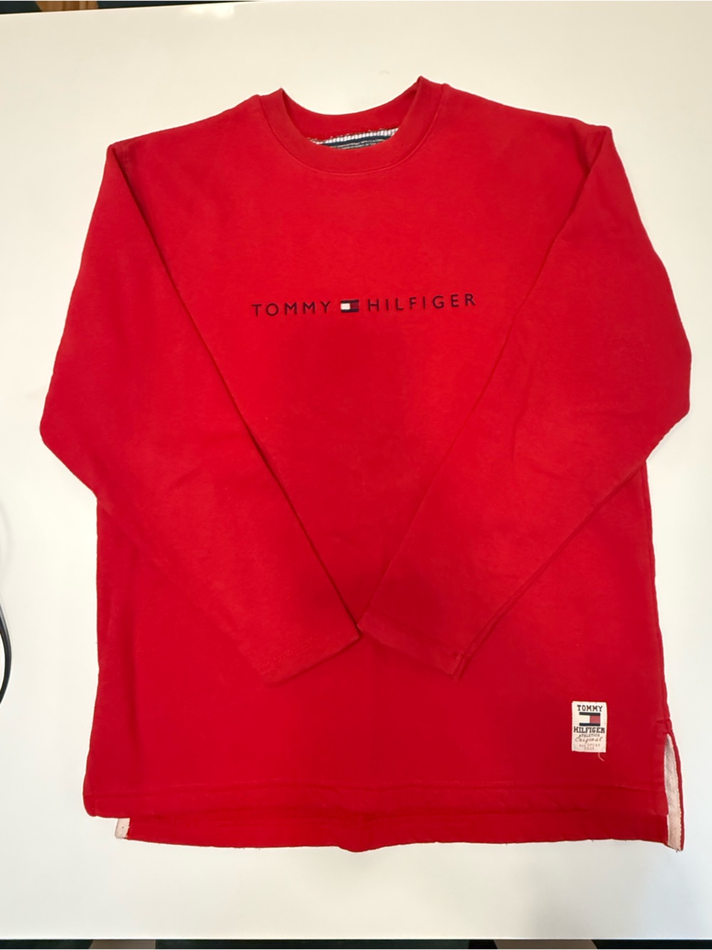 Tommy Hilfiger Red Sweatshirt with Logo